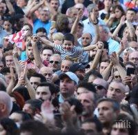 Протест в Тбилиси иска предсрочни избори и ЕС