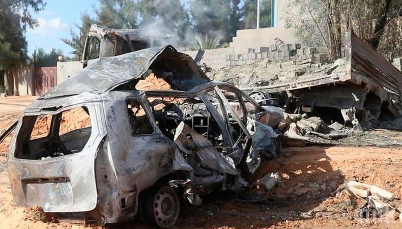 Най-малко 10 загинали и 35 ранени при авиоудар по сладкарски цех в Триполи