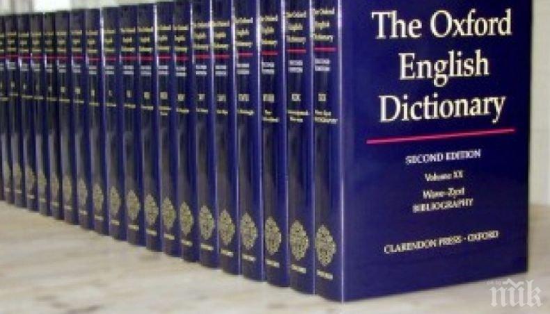 Оксфордският речник определи словосъчетанието на годината. То е ...