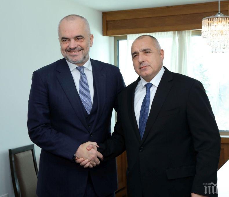 ПЪРВО В ПИК: Борисов изпрати съболезнователна телеграма до Еди Рама 