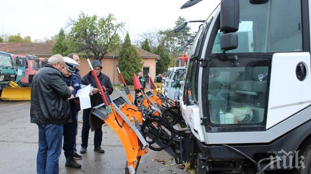 Контролират снегорините в Пловдив с GPS