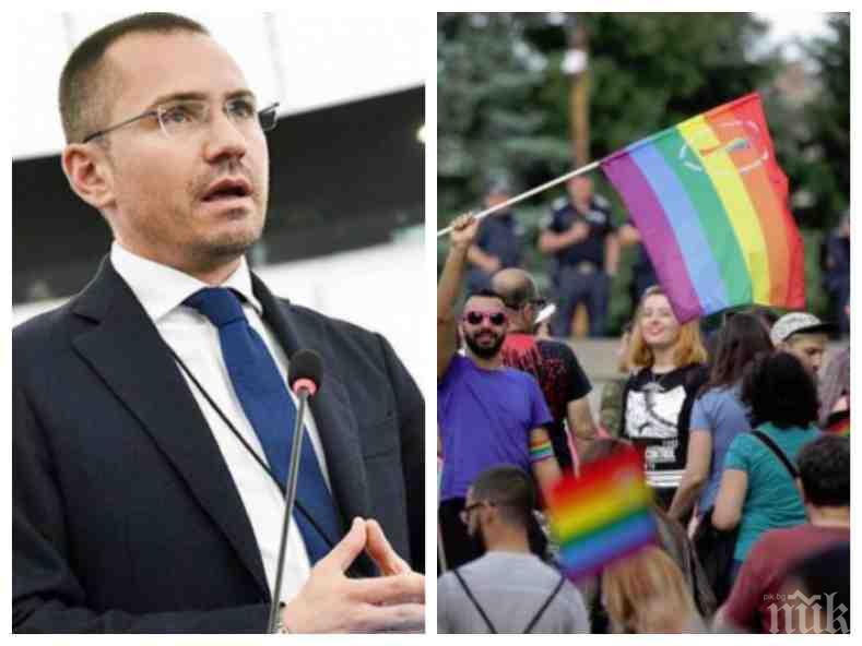 ЕКШЪН В ЕВРОПАРЛАМЕНТА: Ангел Джамбазки скочи на гей пропагандата (ВИДЕО)