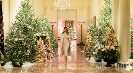 съкровищата америка мелания тръмп представи официално коледната украса белия дом видео