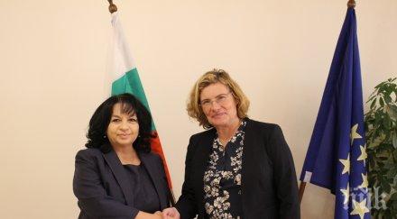 министър петкова нпр флоранс робин обсъдиха енергийното сътрудничество българия франция