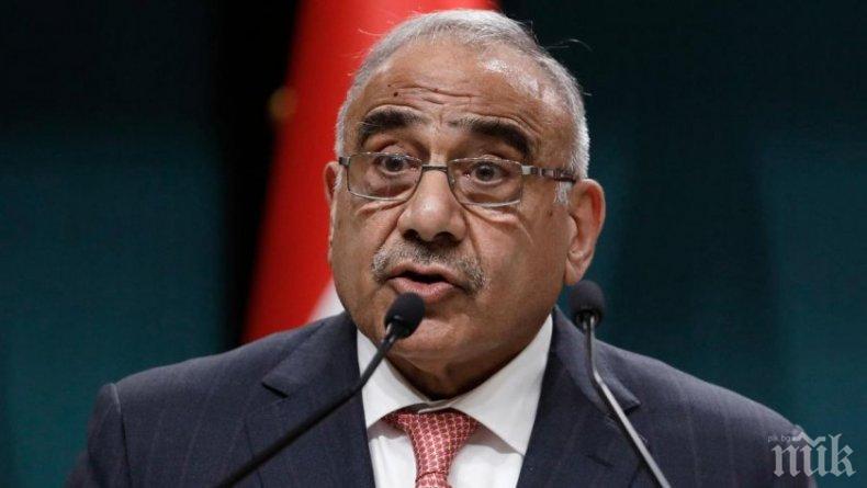 Иракският парламент ще гласува оставката на премиера днес
