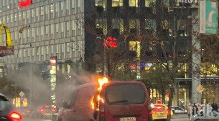 последните минути пикап пламна булцариградско шосе