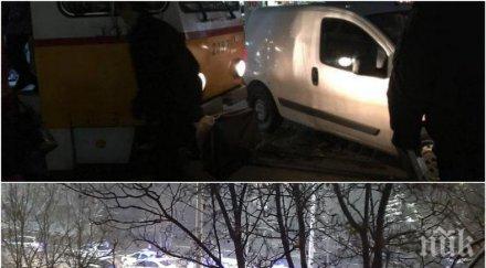 първо пик трамвай кола удариха бул константин величков бул стамболийски почерня полиция снимка