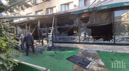 огнен пожар изпепели ресторанта хотел стара загора