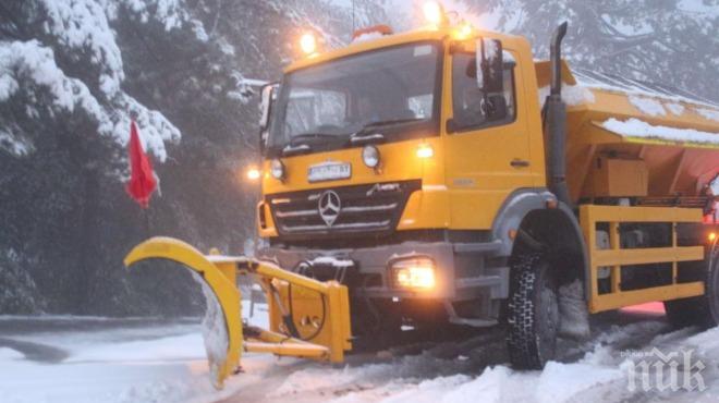 В София 160 снегопочистващи машини са извършили обработки със смеси срещу заледяване