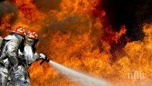 Горя цех за отпадъчна пластмаса в Ракитово