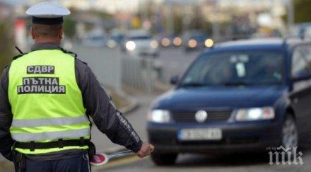 нагла нарушителка пътя метна стотачка полицаи