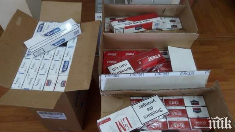 УДАР: Полицаи от Хасково иззеха 20 760 къса безакцизни цигари