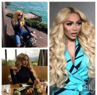 ПОСРЕД ЗИМА: Нора Недкова простира прането прането гола (СНИМКА)