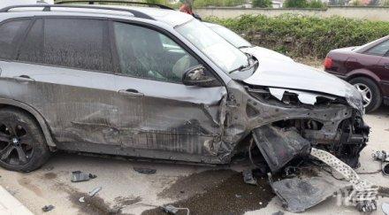 камикадзе мерцедес помете ред коли кърджали