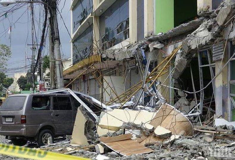 Дете загина, а най-малко 14 са ранени при земетресението във Филипините
