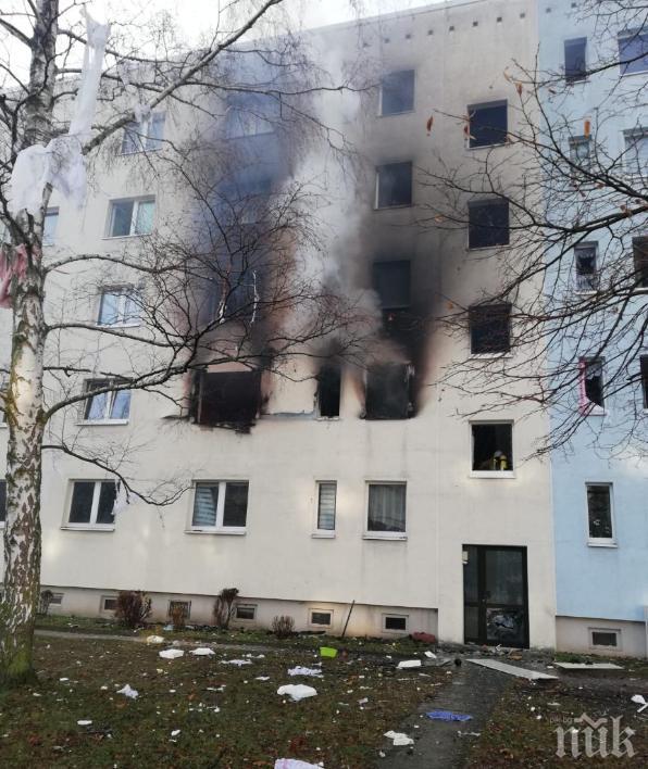 Взрив разтърси блок в Германия - има загинал и ранени, евакуирани са 150 деца (СНИМКИ/ВИДЕО)