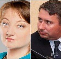 Социалният министър Деница Сачева си гука с Иво Прокопиев