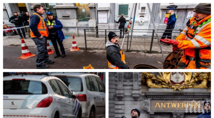 българска банда вдигна крака полицията антверпен задържани крадяли техника строежи микробуси