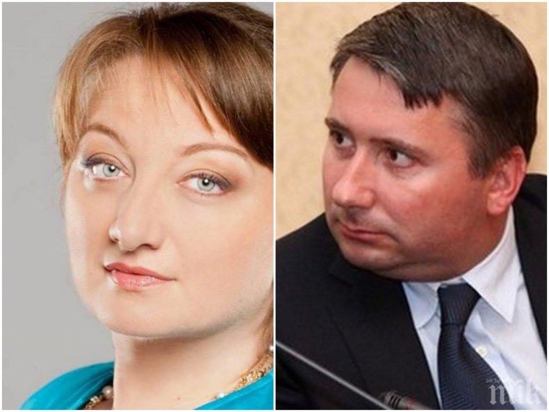 Социалният министър Деница Сачева си гука с Иво Прокопиев