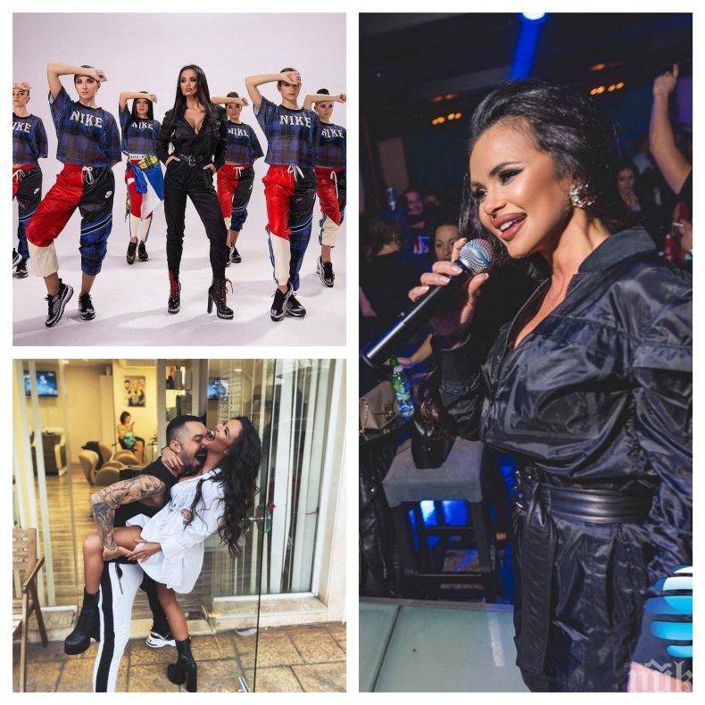 КАКВО СЕ СЛУЧВА? Мария втрещи с джуки-гиганти - чалга дивата друса кючек върху масите на корпоративно парти (СНИМКИ)