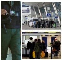 ОПЕРАЦИЯ: Оковаха с белезници граничен полицай на летището в София! Служителят и двама хамали крали вещи от багажите на пътниците
