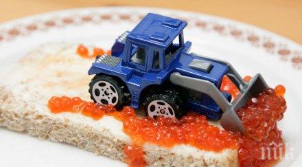 руският червен хайвер заразен ешерихия коли