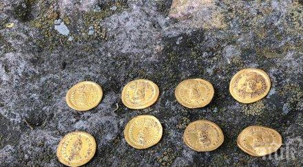 българинът скача златото подарък слага елхата монети мишки прасета