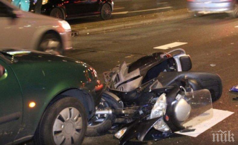 В Хага арестуваха българин, прегазил моторист