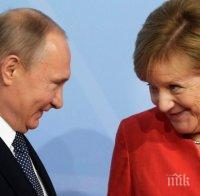 Путин и Меркел потвърдили подкрепата си за 