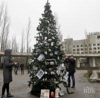 В Припят украсиха елха за първи път след аварията в Чернобил (ВИДЕО)