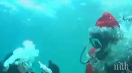 дядо мраз гмурна езерото байкал