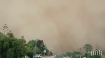 пясъчна буря погълна аржентинския град мендоса видео