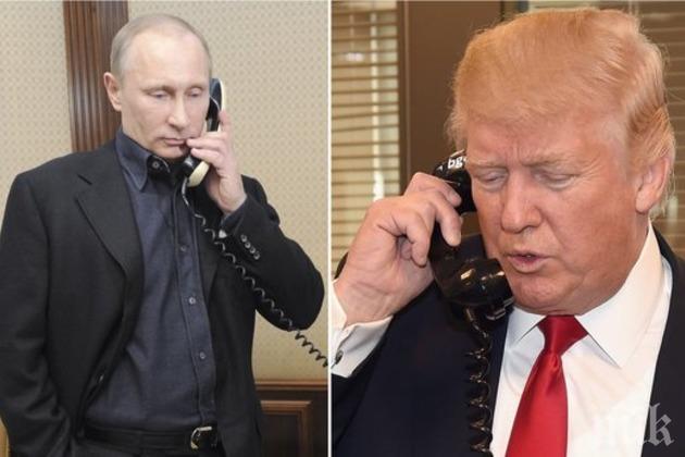 Путин благодари на Тръмп за информация от разузнавателните служби