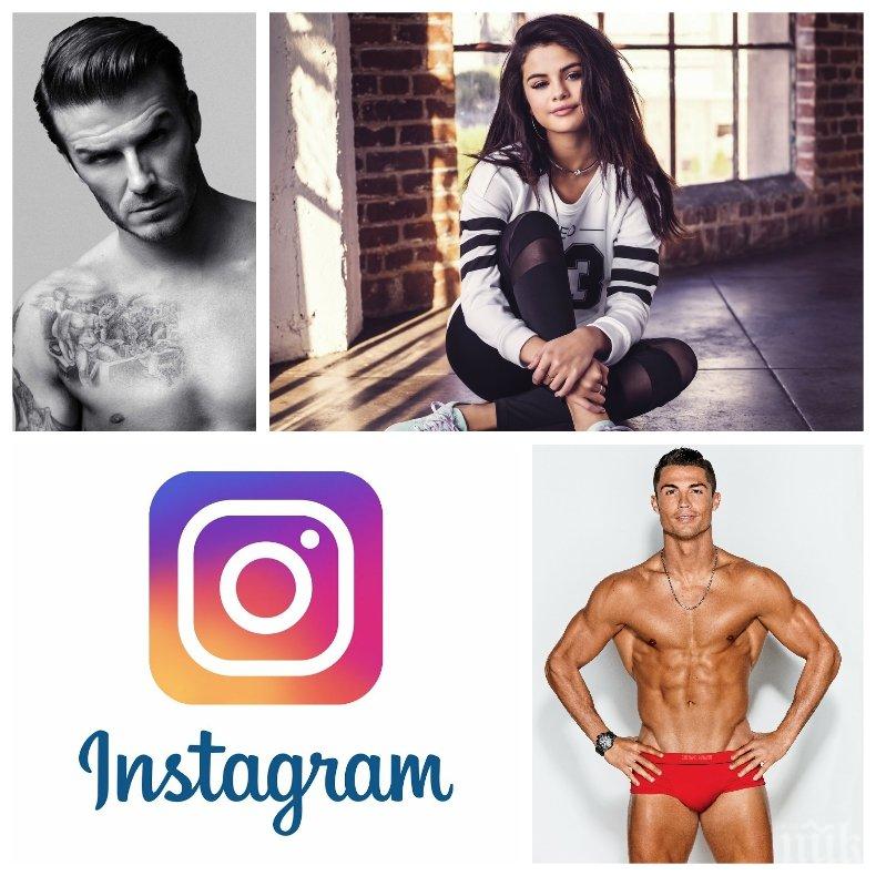 КОЙ Е ПО-ПО-НАЙ: Ето кои са петимата най-богати знаменитости в Инстаграм за 2019 г (СНИМКИ)