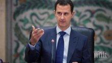 Башар Асад: Сирийският народ няма да забрави, че генерал Сюлеймани се застъпи за Дамаск и неговата армия