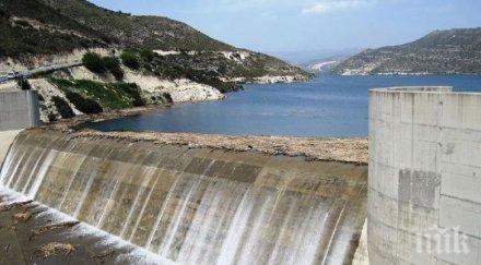 нас воден режим кипър язовирите преливат обилни валежи