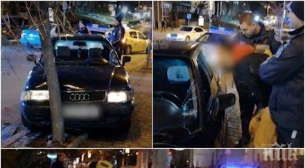 екшън търново пиян джигит заби дърво сградата общината