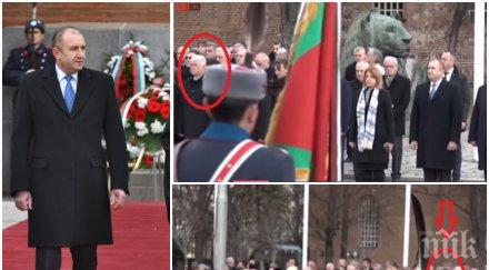 пик екшън навръх богоявление президентът радев хората газят грубо закона патриарха освещаването знамената видео снимки