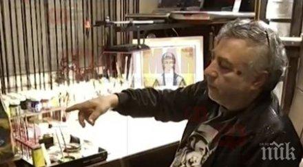 иконописец бургас дарява икона йоан кръстител благотворителна кауза