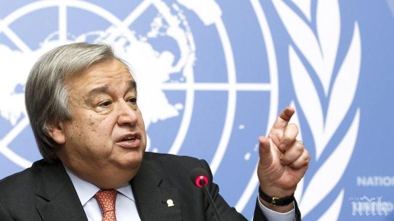 Генералният секретар на ООН доволен от признаците за намаляване на напрежението в Персийския залив