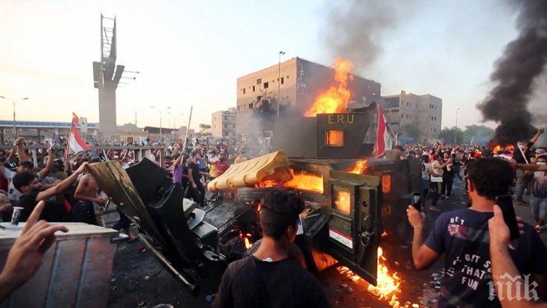 Властите в Ирак протестират срещу ракетните удари на Иран