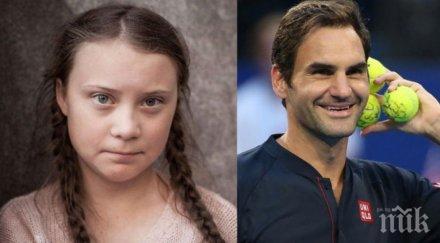 грета тунберг скочи федерер отговори