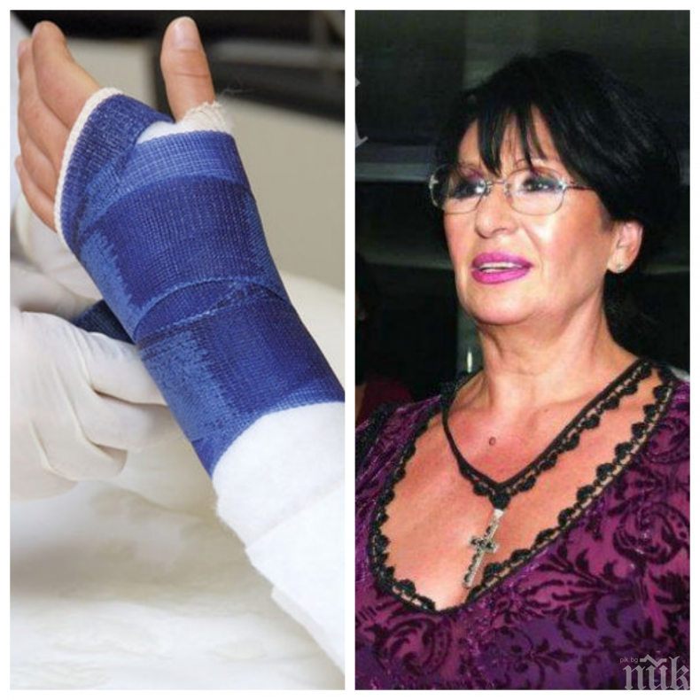 ПРОИЗШЕСТВИЕ: Йорданка Христова падна и си счупи ръката! Голямата певица едва успяла да си запази гръбнака