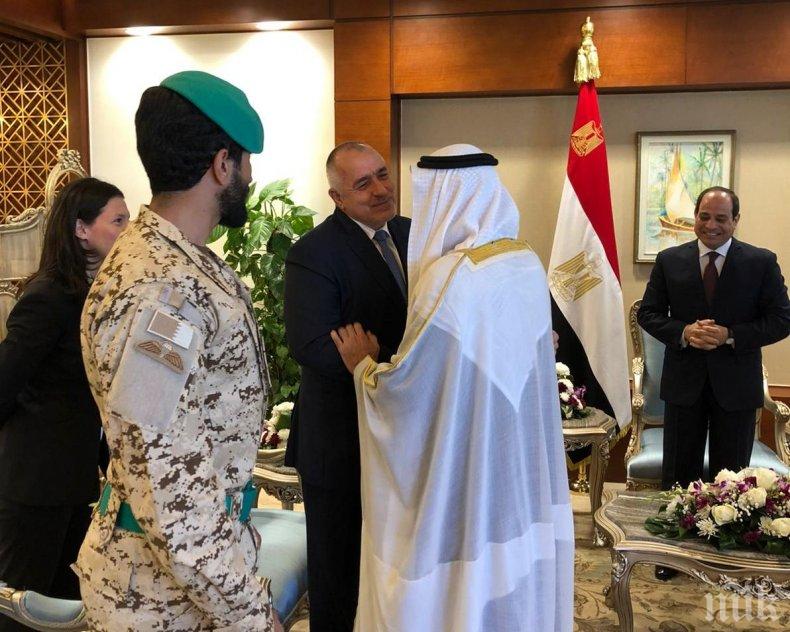 ПЪРВО В ПИК! Премиерът Борисов се срещна с престолонаследника на Абу Даби 