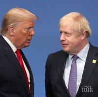 Борис Джонсън стартира търговски преговори с Доналд Тръмп веднага след излизането на Великобритания от ЕС