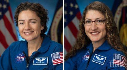 открития космос американските астронавтки отново монтират батерии