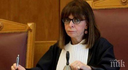 жена стана първи път президент гърция