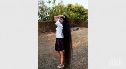 тийнейджърка индия подобри собствения рекорд дълга коса