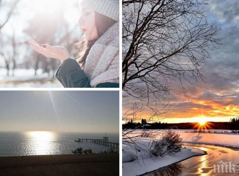 ЯНУАРСКО СЛЪНЦЕ: Топлата зима продължава - температурите се повишават още (КАРТА)