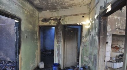 клошари изгориха военното интенданство хасково